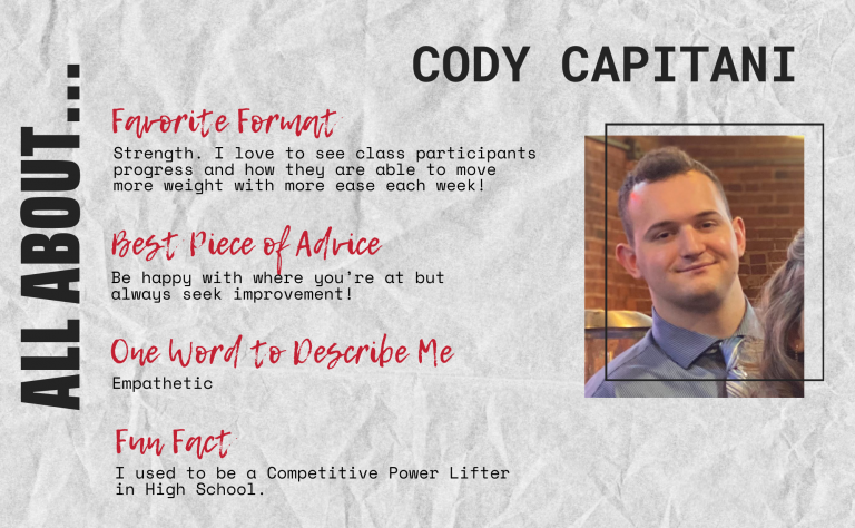Cody Capitani - CHFC Group Fitness Instructor