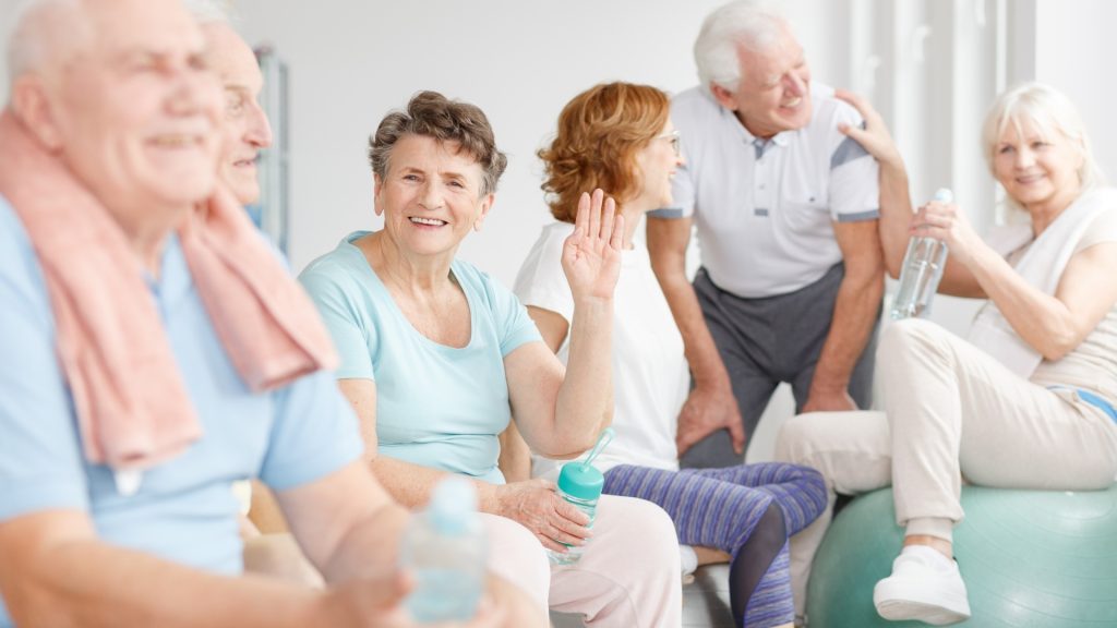 older adults exercising