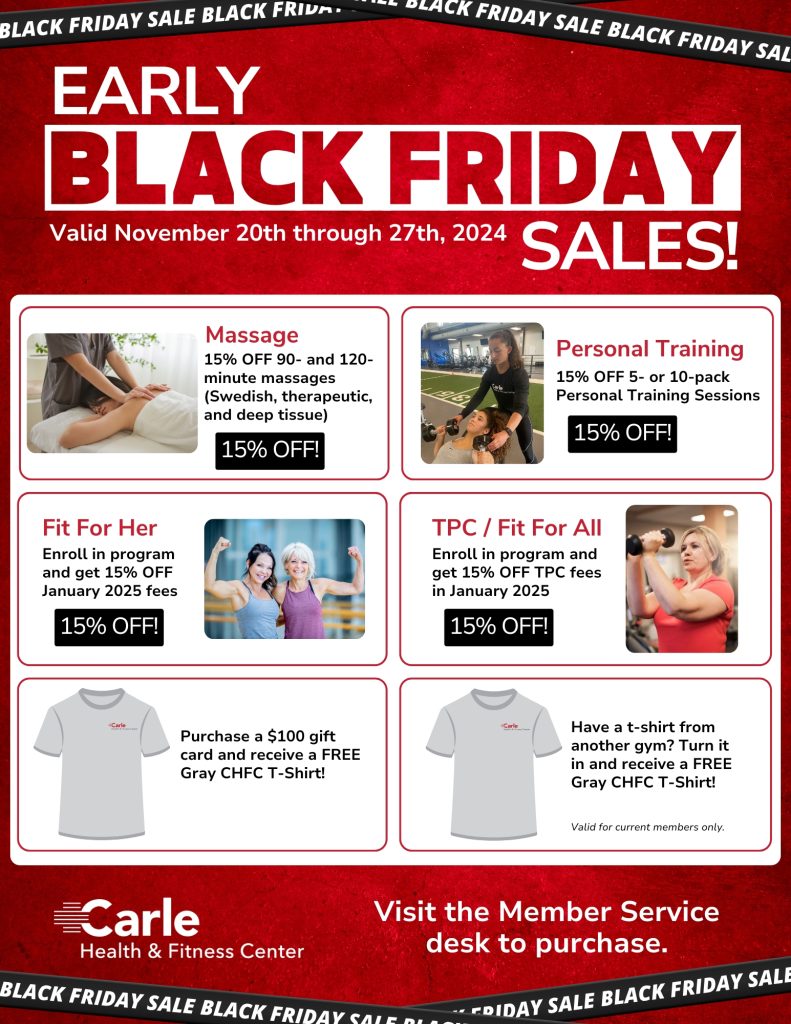 Early Black Friday Sales. Visit Member Services to purchase.